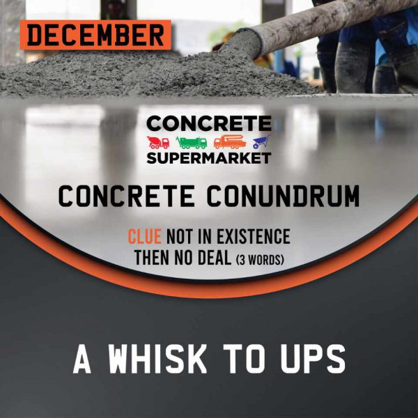Concrete Conundrum Dec 20 Concrete Conundrum Dec 20